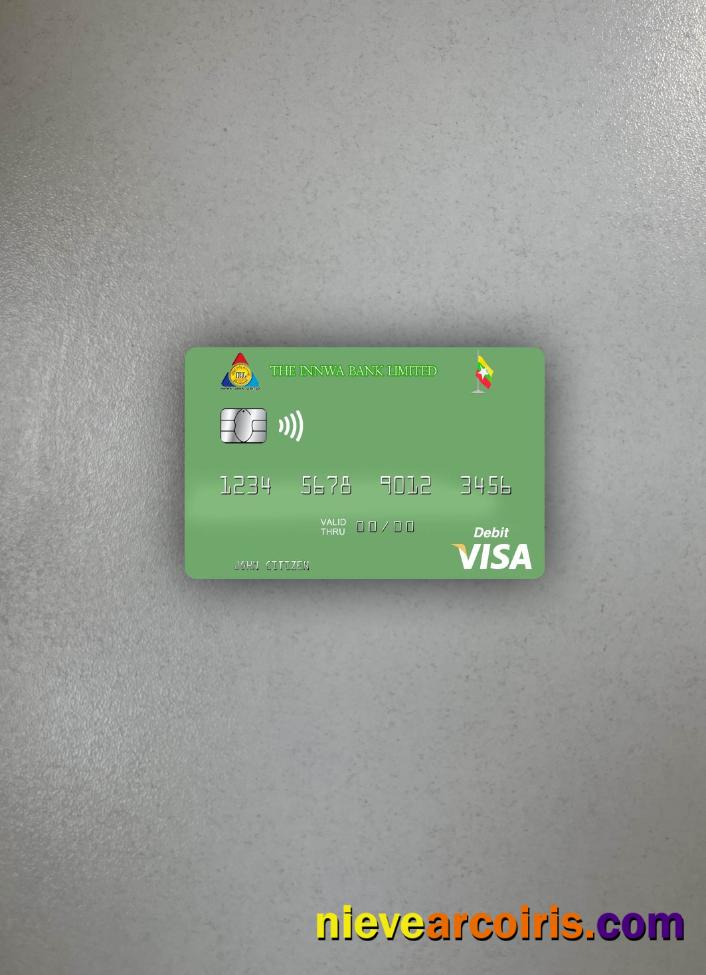 Myanmar Innwa Bank Limited visa debit card photolook